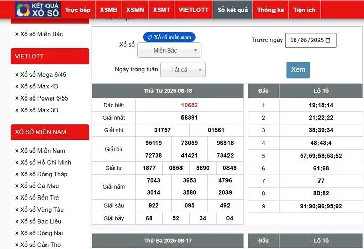 Kết quả xổ số miền bắc cập nhật nhanh chóng và chính xác tuyệt đối