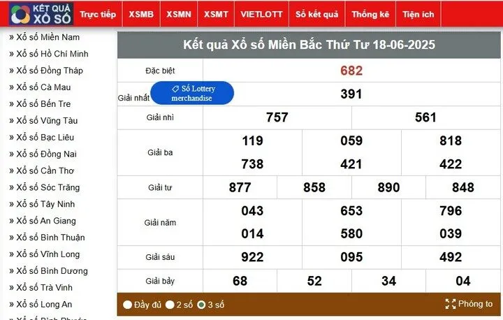 Kết quả xổ số miền bắc cập nhật nhanh chóng và chính xác tuyệt đối